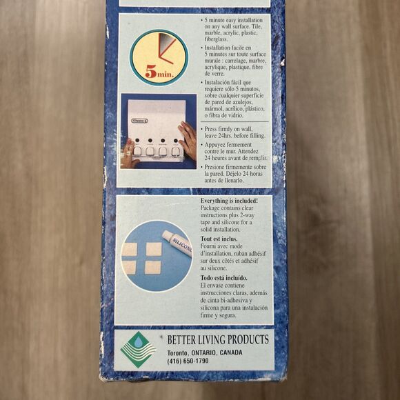 The Dispenser 4 Chamber Shower Organizer Soap Shampoo Conditioner Lotion READ - Picture 8 of 12